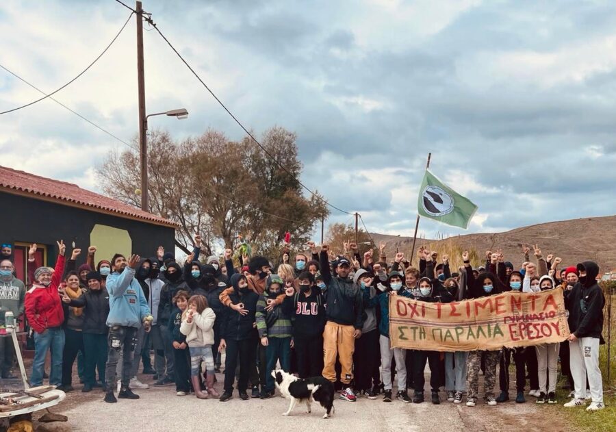 Το αυτοοργανωμένο μπλόκο Αφεντέλι Ερεσού.